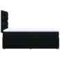vidaXL Boxspringbett mit Matratze Schwarz 100x200 cm Stoff vidaXL Boxspringbett mit Matratze Schwarz 100x200 cm Stoff