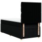 vidaXL Boxspringbett mit Matratze Schwarz 100x200 cm Stoff vidaXL Boxspringbett mit Matratze Schwarz 100x200 cm Stoff