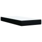 vidaXL Boxspringbett mit Matratze Schwarz 100x200 cm Stoff vidaXL Boxspringbett mit Matratze Schwarz 100x200 cm Stoff