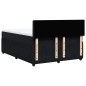 vidaXL Boxspringbett mit Matratze Schwarz 160x200 cm Samt vidaXL Boxspringbett mit Matratze Schwarz 160x200 cm Samt