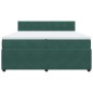 vidaXL Boxspringbett mit Matratze Dunkelgrün 200x200 cm Samt vidaXL Boxspringbett mit Matratze Dunkelgrün 200x200 cm Samt