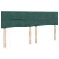 vidaXL Boxspringbett mit Matratze Dunkelgrün 200x200 cm Samt vidaXL Boxspringbett mit Matratze Dunkelgrün 200x200 cm Samt