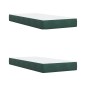vidaXL Boxspringbett mit Matratze Dunkelgrün 200x200 cm Samt vidaXL Boxspringbett mit Matratze Dunkelgrün 200x200 cm Samt