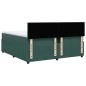 vidaXL Boxspringbett mit Matratze Dunkelgrün 200x200 cm Samt vidaXL Boxspringbett mit Matratze Dunkelgrün 200x200 cm Samt