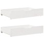 vidaXL Tagesbett Ausziehbar mit Schubladen ohne Matratze Weiß 80x200cm vidaXL Tagesbett Ausziehbar mit Schubladen ohne Matratze Weiß 80x200cm