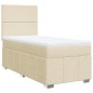 vidaXL Boxspringbett mit Matratze Creme 80x200 cm Stoff vidaXL Boxspringbett mit Matratze Creme 80x200 cm Stoff