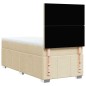 vidaXL Boxspringbett mit Matratze Creme 80x200 cm Stoff vidaXL Boxspringbett mit Matratze Creme 80x200 cm Stoff