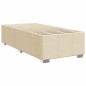 vidaXL Boxspringbett mit Matratze Creme 80x200 cm Stoff vidaXL Boxspringbett mit Matratze Creme 80x200 cm Stoff