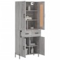 Highboard Grau Sonoma 69,5x34x180 cm Holzwerkstoff Highboard Grau Sonoma 69,5x34x180 cm Holzwerkstoff