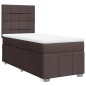 vidaXL Boxspringbett mit Matratze Dunkelbraun 80x200 cm Stoff vidaXL Boxspringbett mit Matratze Dunkelbraun 80x200 cm Stoff