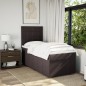 vidaXL Boxspringbett mit Matratze Dunkelbraun 80x200 cm Stoff vidaXL Boxspringbett mit Matratze Dunkelbraun 80x200 cm Stoff