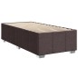 vidaXL Boxspringbett mit Matratze Dunkelbraun 80x200 cm Stoff vidaXL Boxspringbett mit Matratze Dunkelbraun 80x200 cm Stoff