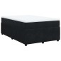 vidaXL Boxspringbett mit Matratze Schwarz 120x190 cm Samt vidaXL Boxspringbett mit Matratze Schwarz 120x190 cm Samt