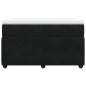 vidaXL Boxspringbett mit Matratze Schwarz 120x190 cm Samt vidaXL Boxspringbett mit Matratze Schwarz 120x190 cm Samt