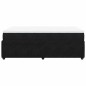 vidaXL Boxspringbett mit Matratze Schwarz 120x190 cm Samt vidaXL Boxspringbett mit Matratze Schwarz 120x190 cm Samt