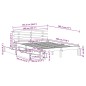 vidaXL Massivholzbett mit Schubladen Wachsbraun 140x190 cm Kiefer