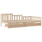 vidaXL Tagesbett mit Schubladen 90x200 cm Massivholz Kiefer vidaXL Tagesbett mit Schubladen 90x200 cm Massivholz Kiefer