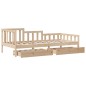 vidaXL Tagesbett mit Schubladen 90x200 cm Massivholz Kiefer vidaXL Tagesbett mit Schubladen 90x200 cm Massivholz Kiefer