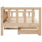 vidaXL Tagesbett mit Schubladen 90x200 cm Massivholz Kiefer vidaXL Tagesbett mit Schubladen 90x200 cm Massivholz Kiefer