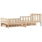 vidaXL Tagesbett mit Schubladen 90x200 cm Massivholz Kiefer vidaXL Tagesbett mit Schubladen 90x200 cm Massivholz Kiefer