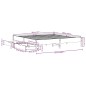vidaXL Massivholzbett ohne Matratze 200x200 cm Kiefer vidaXL Massivholzbett ohne Matratze 200x200 cm Kiefer