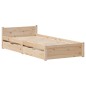 vidaXL Massivholzbett ohne Matratze 75x190 cm Kiefernholz vidaXL Massivholzbett ohne Matratze 75x190 cm Kiefernholz