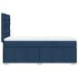 vidaXL Boxspringbett mit Matratze Blau 80x200 cm Stoff vidaXL Boxspringbett mit Matratze Blau 80x200 cm Stoff