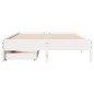 vidaXL Massivholzbett ohne Matratze Weiß 140x190 cm Kiefernholz vidaXL Massivholzbett ohne Matratze Weiß 140x190 cm Kiefernholz