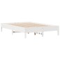 vidaXL Massivholzbett ohne Matratze Weiß 140x190 cm Kiefernholz vidaXL Massivholzbett ohne Matratze Weiß 140x190 cm Kiefernholz