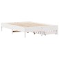vidaXL Massivholzbett ohne Matratze Weiß 140x190 cm Kiefernholz vidaXL Massivholzbett ohne Matratze Weiß 140x190 cm Kiefernholz
