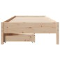 vidaXL Massivholzbett ohne Matratze 100x200 cm Kiefernholz vidaXL Massivholzbett ohne Matratze 100x200 cm Kiefernholz