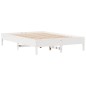vidaXL Massivholzbett ohne Matratze Weiß 120x200 cm Kiefernholz vidaXL Massivholzbett ohne Matratze Weiß 120x200 cm Kiefernholz