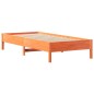 vidaXL Massivholzbett ohne Matratze Wachsbraun 90x200 Kiefernholz vidaXL Massivholzbett ohne Matratze Wachsbraun 90x200 Kiefernholz