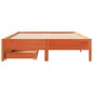 vidaXL Massivholzbett ohne Matratze Wachsbraun 150x200 cm Kiefernholz vidaXL Massivholzbett ohne Matratze Wachsbraun 150x200 cm Kiefernholz