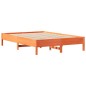 vidaXL Massivholzbett ohne Matratze Wachsbraun 150x200 cm Kiefernholz vidaXL Massivholzbett ohne Matratze Wachsbraun 150x200 cm Kiefernholz