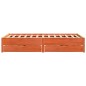 vidaXL Massivholzbett ohne Matratze Wachsbraun 150x200 cm Kiefernholz vidaXL Massivholzbett ohne Matratze Wachsbraun 150x200 cm Kiefernholz