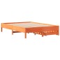 vidaXL Massivholzbett ohne Matratze Wachsbraun 150x200 cm Kiefernholz vidaXL Massivholzbett ohne Matratze Wachsbraun 150x200 cm Kiefernholz