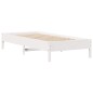 vidaXL Massivholzbett ohne Matratze Weiß 75x190 cm Kiefernholz vidaXL Massivholzbett ohne Matratze Weiß 75x190 cm Kiefernholz