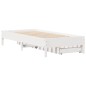 vidaXL Massivholzbett ohne Matratze Weiß 75x190 cm Kiefernholz vidaXL Massivholzbett ohne Matratze Weiß 75x190 cm Kiefernholz