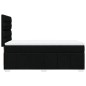vidaXL Boxspringbett mit Matratze Schwarz 100x200 cm Stoff vidaXL Boxspringbett mit Matratze Schwarz 100x200 cm Stoff