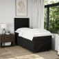 vidaXL Boxspringbett mit Matratze Schwarz 100x200 cm Stoff vidaXL Boxspringbett mit Matratze Schwarz 100x200 cm Stoff