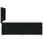 vidaXL Boxspringbett mit Matratze Schwarz 100x200 cm Stoff vidaXL Boxspringbett mit Matratze Schwarz 100x200 cm Stoff