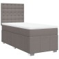 vidaXL Boxspringbett mit Matratze Taupe 100x200 cm Stoff vidaXL Boxspringbett mit Matratze Taupe 100x200 cm Stoff