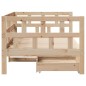 vidaXL Tagesbett mit Schubladen 80x200 cm Massivholz Kiefer vidaXL Tagesbett mit Schubladen 80x200 cm Massivholz Kiefer