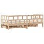 vidaXL Tagesbett mit Schubladen 80x200 cm Massivholz Kiefer vidaXL Tagesbett mit Schubladen 80x200 cm Massivholz Kiefer