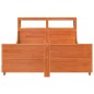 vidaXL Massivholzbett ohne Matratze Wachsbraun 140x200 cm Kiefernholz vidaXL Massivholzbett ohne Matratze Wachsbraun 140x200 cm Kiefernholz