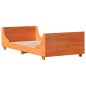 vidaXL Massivholzbett ohne Matratze Wachsbraun 90x190 cm Kiefernholz vidaXL Massivholzbett ohne Matratze Wachsbraun 90x190 cm Kiefernholz