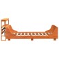 vidaXL Massivholzbett ohne Matratze Wachsbraun 90x190 cm Kiefernholz vidaXL Massivholzbett ohne Matratze Wachsbraun 90x190 cm Kiefernholz