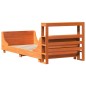 vidaXL Massivholzbett ohne Matratze Wachsbraun 90x190 cm Kiefernholz vidaXL Massivholzbett ohne Matratze Wachsbraun 90x190 cm Kiefernholz