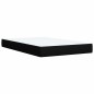vidaXL Boxspringbett mit Matratze Schwarz 120x190 cm Stoff vidaXL Boxspringbett mit Matratze Schwarz 120x190 cm Stoff